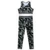 Alvivi Kids Girls Athletic Tracksuits Gym Workout Active Outfits Sleeveless Racer Back Sports Bra Crop Tops with Legging Army_Green 12 view 3