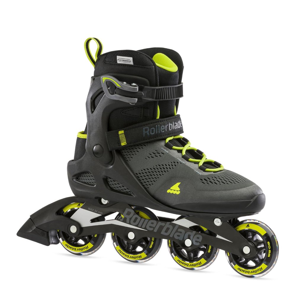 Rollerblade Unisex  Adult's MACROBLADE 80 Inline Skates, Black/Lime, 290