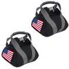 2 Pcs Adjustable Canvas-Kettlebell-Sandbag wtih Handle for Training Home Training, Yoga, Fitness (National Flag) view 1