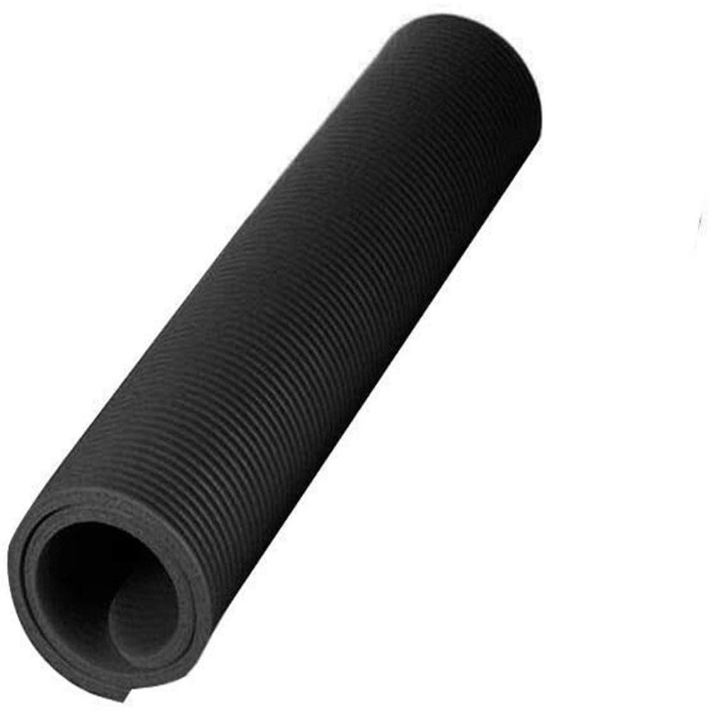 Jnszs Small 15 Mm Thick and Durable Yoga Mat Anti-Skid Sports Fitness Mat Anti-Skid Mat esterilla Fitness gruesa T@ Fitness Mat (Color : Black)