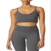 Bandier x Sincerely Jules_The Meadow Bra Medium Heather Grey-2X view 1