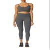 Bandier x Sincerely Jules_The Meadow Bra Medium Heather Grey-2X view 4
