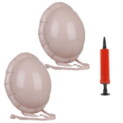 2 Pack Santa Big Belly Inflatable Santa Claus Beer Belly with Mini Inflator Inflatable Bellys Cosplay Props Pregnant Woman Fake Bellys