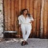 Bandier x Sincerely Jules_The Juniper Jogger Cream-XXS view 2