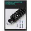 TYYT Mountain Bike Bicycle Rear Shock Suspension Spring 150mm/ 165mm/ 190mm with Bushing Screw GS-121A (Color : 150mm, Size : 850 Lbs) view 4