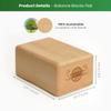 WOODPOWER BalanceBlocks - Handstand Blocks & Yoga Block in One - Bodyweight Training, Gymnastics, Acrobatics, Yoga, Yoga prop and accessory, Lightweight, Good for Travel, Premium European Quality (Pack of 2) (Classic, Flat) view 4