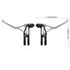 Keenso Brake Levers,Mountain Brake Handlebar Aluminium Alloy Braking Lever Handle Adjustable(BlackSilver) & Parts view 3