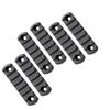 360 Tactical 7 Slots Rail Section for M Lok Handguard Seven Slots Rail Picatinny Rail (Set of 6 Pieces- Black) view 1