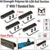 360 Tactical 7 Slots Rail Section for M Lok Handguard Seven Slots Rail Picatinny Rail (Set of 6 Pieces- Black) view 4