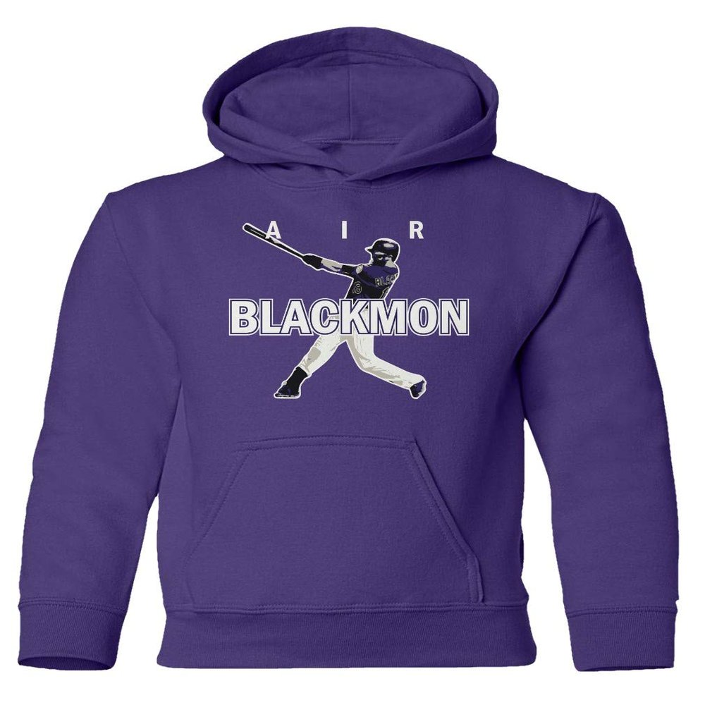 Baku Apparel Colorado Fans Charlie AIR Pic Blackmon Boys Girls Youth Hooded Sweatshirt (Purple, Youth - X-Large)