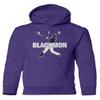 Baku Apparel Colorado Fans Charlie AIR Pic Blackmon Boys Girls Youth Hooded Sweatshirt (Purple, Youth - X-Large) view 1