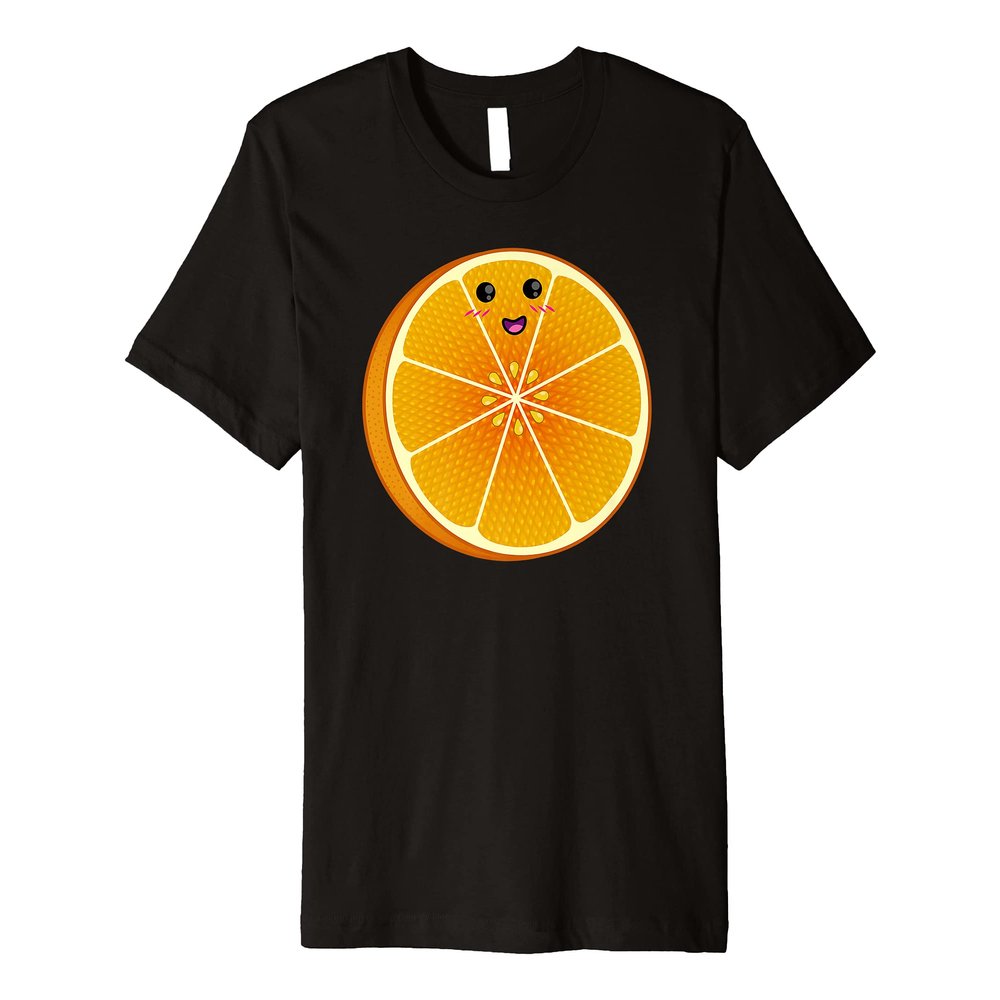 Big Orange Sliced Costume Cute Easy Fruit DIY Premium T-Shirt