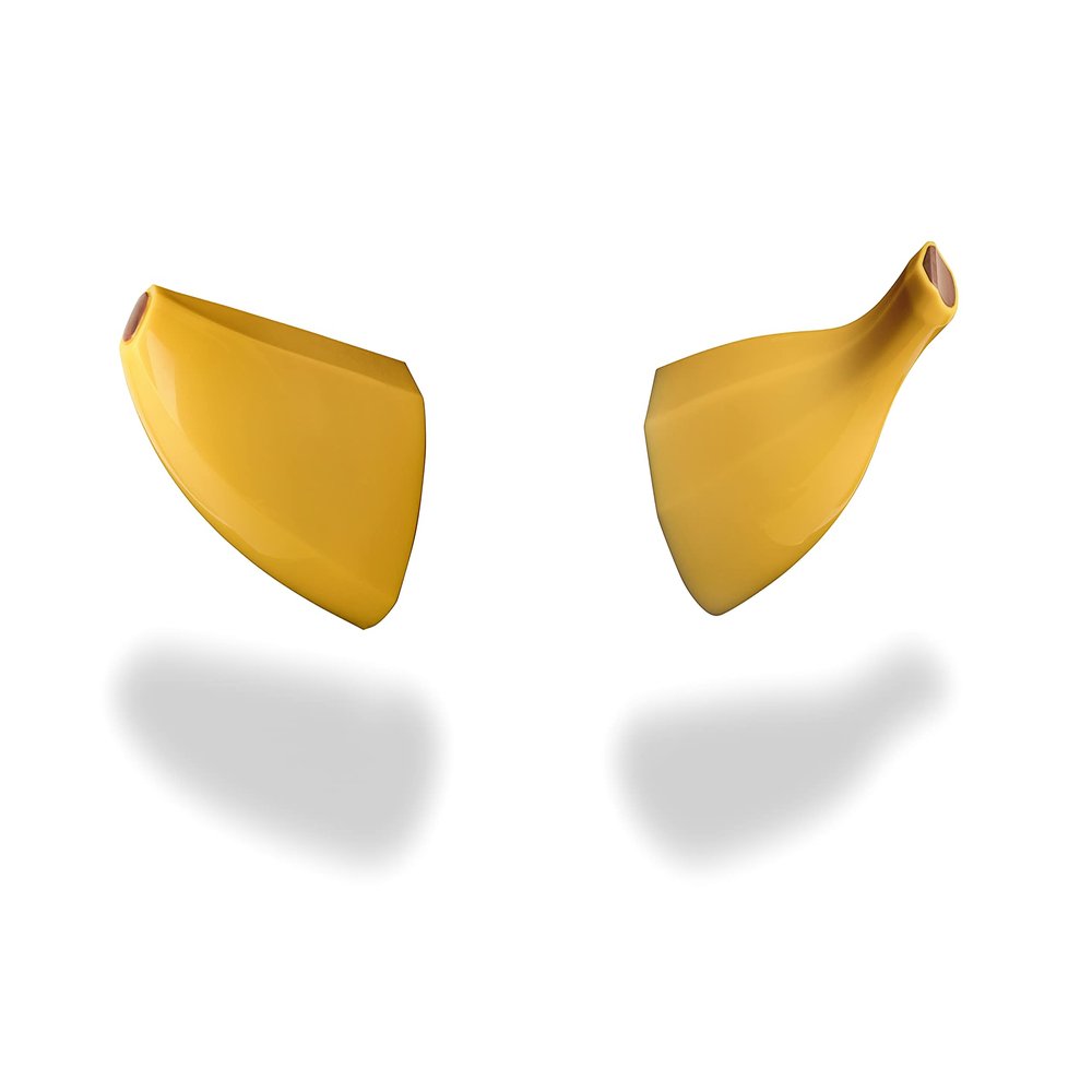 Helmet Flair MagNeatOhz Banana for Helmet | Made in USA | Magnetic & Interchangeable for Motorcycle, Bike & Ski Helmets - Pair