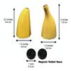 Helmet Flair MagNeatOhz Banana for Helmet | Made in USA | Magnetic & Interchangeable for Motorcycle, Bike & Ski Helmets - Pair view 3