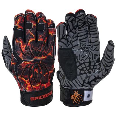 Spiderz Hybrid Adult Baseball/Softball Batting Gloves