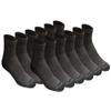Dickies Men's Dri-Tech Moisture Control Quarter Socks (6, 12, 18 Pairs), Charcoal (12 Pairs), X-Large view 1