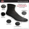 Dickies Men's Dri-Tech Moisture Control Quarter Socks (6, 12, 18 Pairs), Charcoal (12 Pairs), X-Large view 4