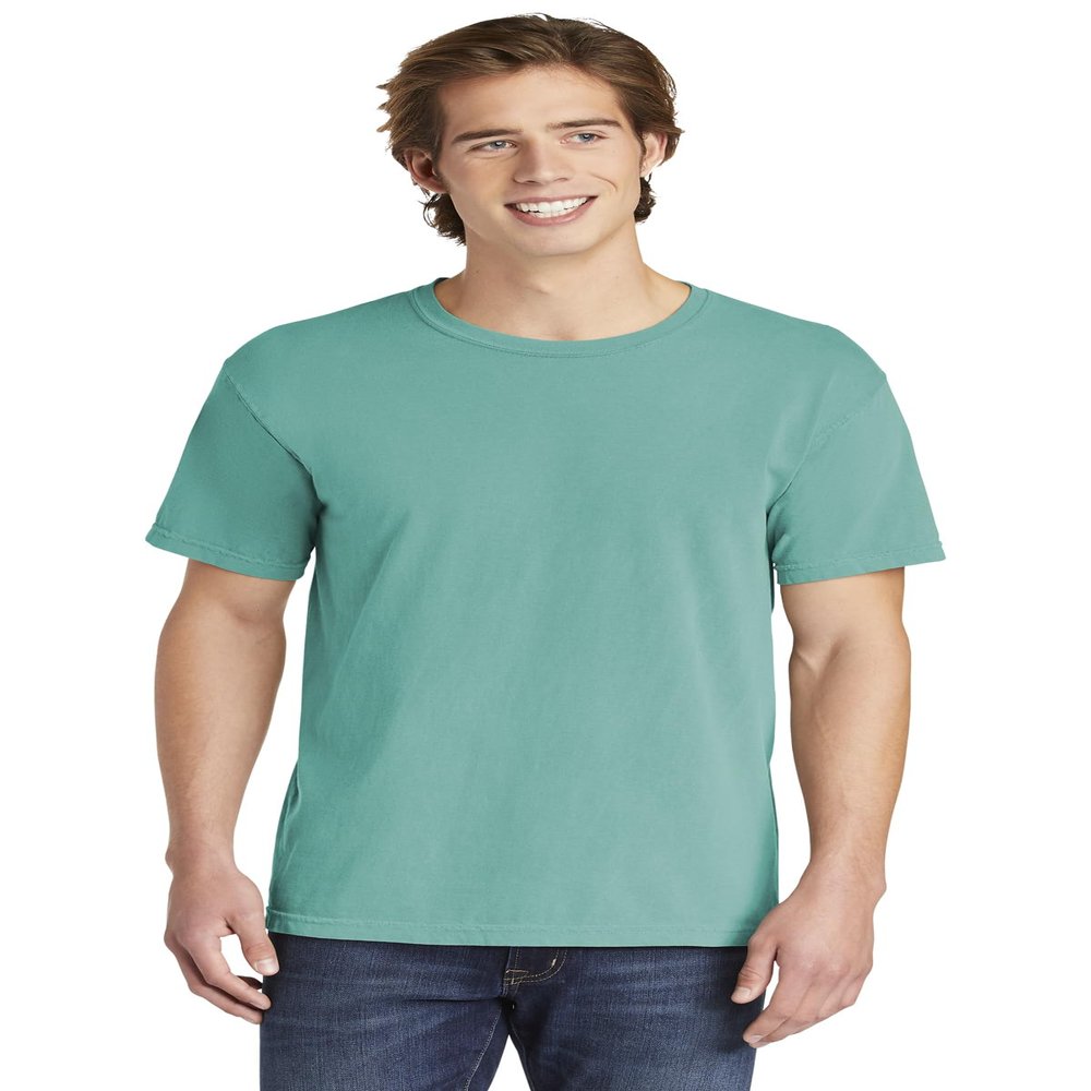 Comfort Colors Men's Adult Short Sleeve Tee, Style 1717 (Large, Sea Green)