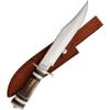 Marbles # 5 STAINLESS / MR572 Stag Bowie Fixed Blade Knife + Sheath view 1