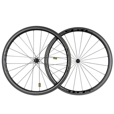 Carbon Wheelset 700C Rim Brake Cycling Wheels Road Bike Wheel 38mm Depth 28mm Width Tubeless Compatible Clincher