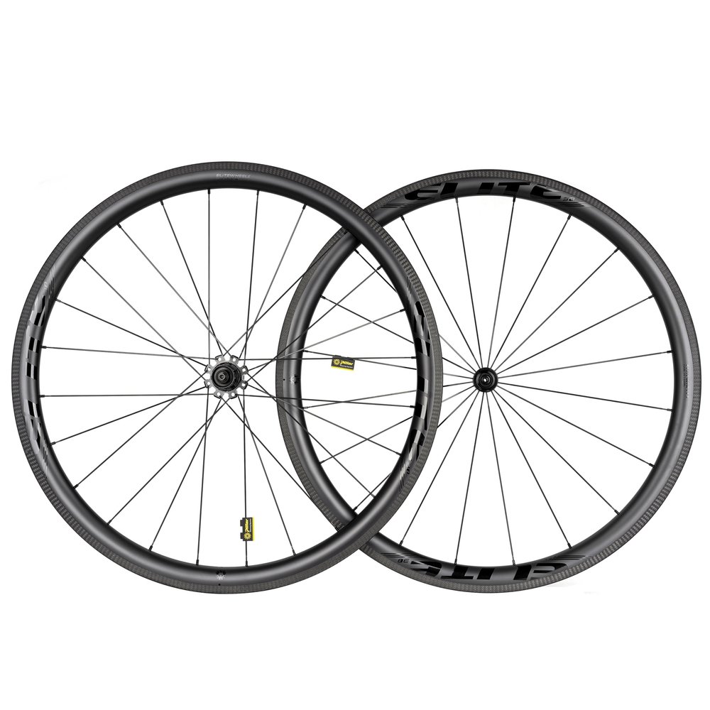 Carbon Wheelset 700C Rim Brake Cycling Wheels Road Bike Wheel 38mm Depth 28mm Width Tubeless Compatible Clincher