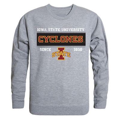ISU Iowa State Cyclones NCAA Established Sewat Shirt - X-Large, Heather Grey