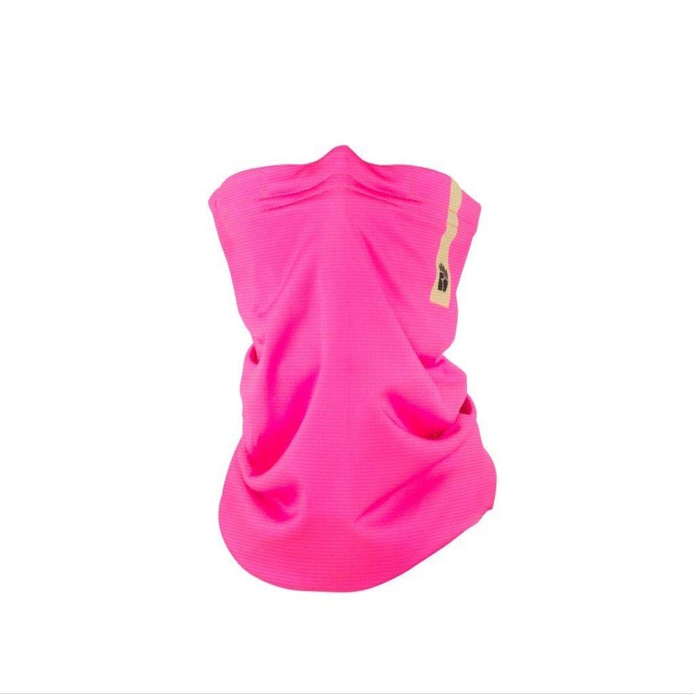 RESPILON Kids R-Shield Neck Gaiter with Filter to Reduce Wildfire Smoke, Exhaust Fumes, Dust and Pollen (Pink)
