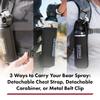 SABRE Frontiersman Bear Spray Holster For 7.9 & 9.2 Oz. Canisters, Nylon Chest, Belt, Waist, & 3-in-1 Options Available, Adjustable Straps, Strong Elastic Prevents Canister Loss, Hook & Loop Design view 4