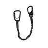 Fusion Tactical Tactical 2ft 24"x1" Internal Elastic Bungee Military Police Personal Retention Helo Lanyard with Dual Locking Snap Hook Carabiner 23kN Black(Made in USA) view 1
