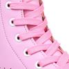 Women's Roller Skates,Faux Leather Roller Skates High-top Roller Skates Four-Wheel Roller Skates Shiny Roller Skates for Kids and Adults (Pink Flash,45/US 11) view 3