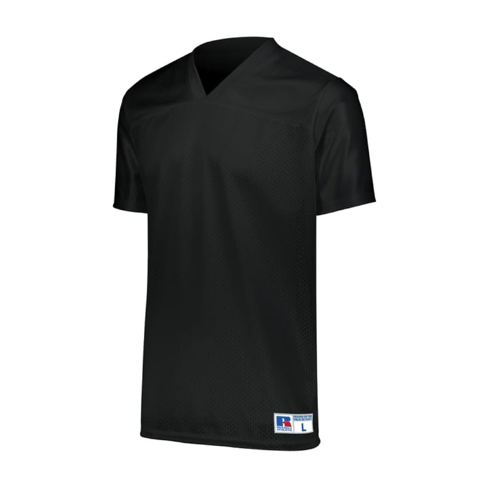 Russell Athletic Ladies Solid Flag Football Jersey, Black S