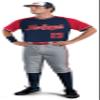 Russell Athletic Classic V-Neck Jersey Purple/Black/White L view 2