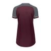 Russell Athletic Ladies Classic V-Neck Jersey Maroon/Steel/White L view 2
