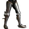 Nautical-Mart Medieval Knight Full Leg Armor Greaves Halloween Costume Silver view 1