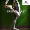 Nautical-Mart Medieval Knight Full Leg Armor Greaves Halloween Costume Silver view 3