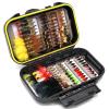 Fly Fishing Flies Assortment Kit Dry Wet Nyphms Tenkara Popper Streamer Woolly Bugger for Trout Bass Salmon Steelhead with Fly Box (100PCS Fishing Flies Kit) view 1