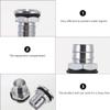 Baluue 2sets Push Rod Rubber Seal Bellow for Boat with Aluminum Ingress Prevention for view 3