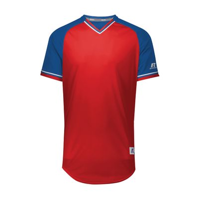 Russell Athletic Classic V-Neck Jersey True Red/Royal/White 3XL