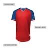 Russell Athletic Classic V-Neck Jersey True Red/Royal/White 3XL view 4