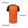 Russell Athletic Classic V-Neck Jersey Burnt Orange/Black/White XL view 4