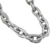 NovelBee 3/8 Inch x 100 Feet Double Braid Nylon Rope with 1/4 Inch x 15 Feet Galvanized Chain for Boat Anchor Rope and Dock Line (White/Gold) view 4