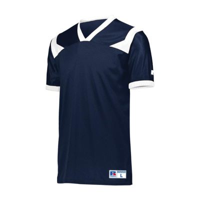 Russell Athletic Phenom6 Flag Football Jersey - Premium Performance Mesh Jersey for Men, Elite Football Wear, Advanced Design for Optimal Movement and Comfort, Navy/White M