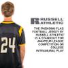 Russell Athletic Phenom6 Flag Football Jersey - Premium Performance Mesh Jersey for Men, Elite Football Wear, Advanced Design for Optimal Movement and Comfort, Navy/White M view 4