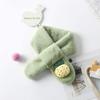 Setaria Viridis Kids Scarf Children's winter warm scarf, scarf for toddler girl warm scarf, student plush rabbit hair scarf is thickened and warm(Four colors) view 2