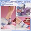 ANTSANG Fuzzy Socks for Women, Fluffy Warm Soft Slipper Socks for Winter & Home, Ideal for Teen Girls(Purple/Red/Blue) view 3