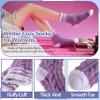 ANTSANG Fuzzy Socks for Women, Fluffy Warm Soft Slipper Socks for Winter & Home, Ideal for Teen Girls(Purple/Red/Blue) view 4