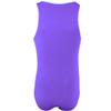 LiiYii Men's Sleeveles Wrestling Singlet Jockstrap Leotard Tank Top Vest Bodysuit Swimwear Purple Large view 2
