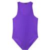 LiiYii Men's Sleeveles Wrestling Singlet Jockstrap Leotard Tank Top Vest Bodysuit Swimwear Purple Large view 4