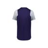 Russell Athletic Performance Two-Button Color Block Jersey Purple/Baseball Grey S view 2