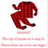 Family Feeling Little Girls Boys Long Sleeve Christmas Holiday Plaid Red Pajamas Sets Cotton Pyjamas Kids Pjs Size 7 view 3